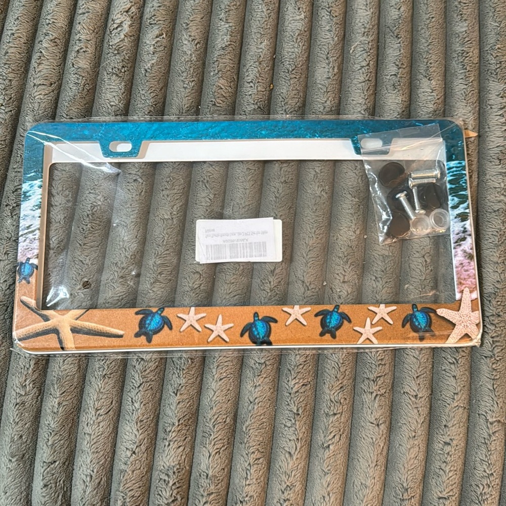 Beach License Plate Cover